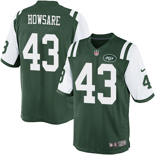 Men's Limited Julian Howsare Nike Jersey Green Home - #43 NFL New York Jets